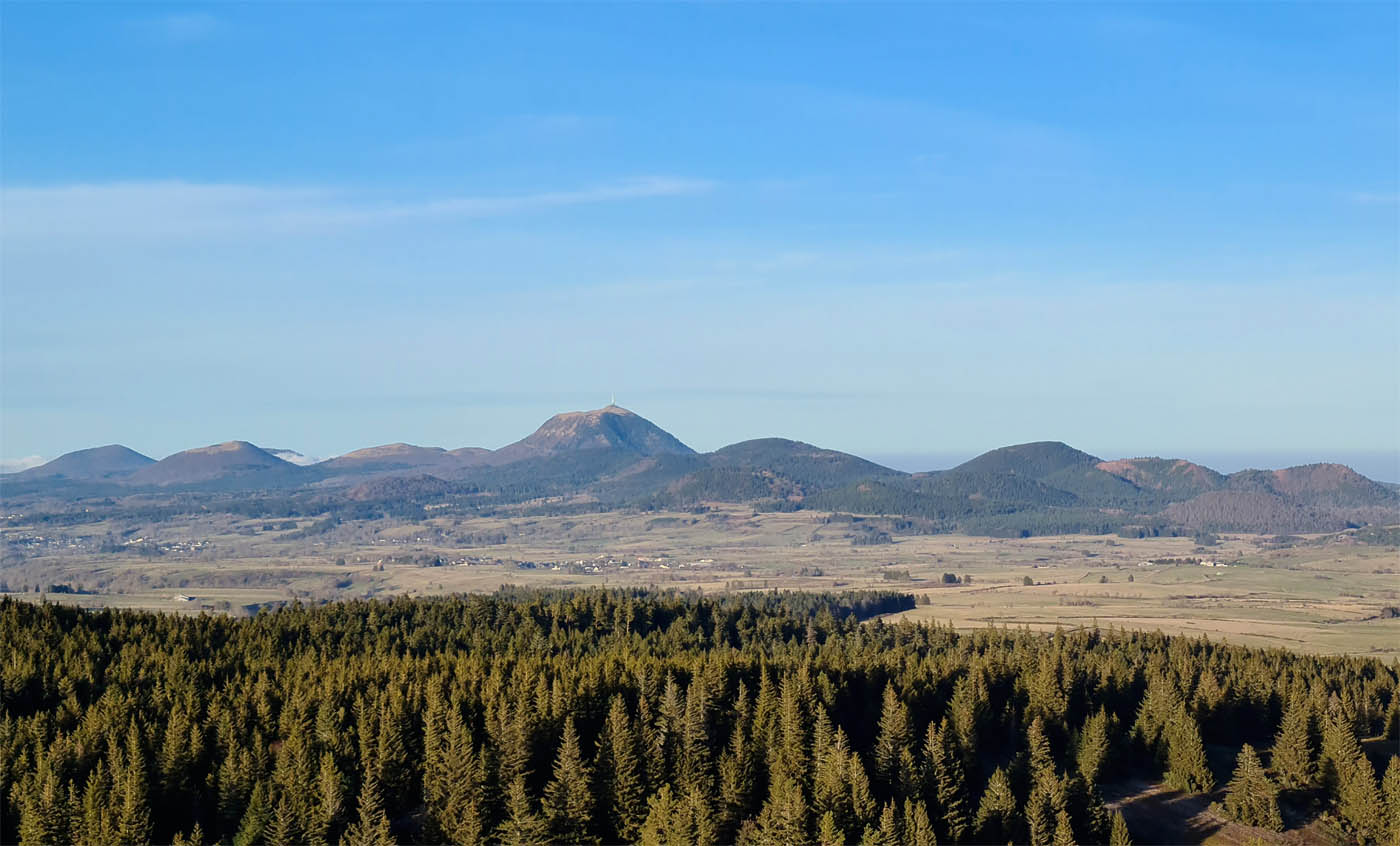 puy de dôme vue du sancy