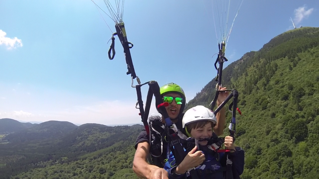 Vol parapente enfant Puy de Dôme