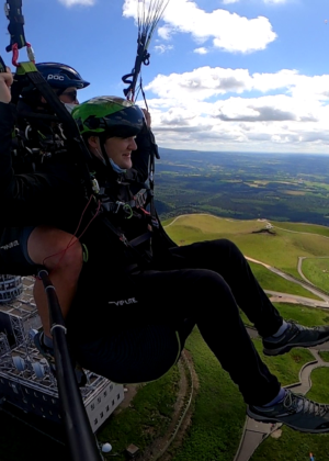 Baptême parapente pédagogique puy de dôme