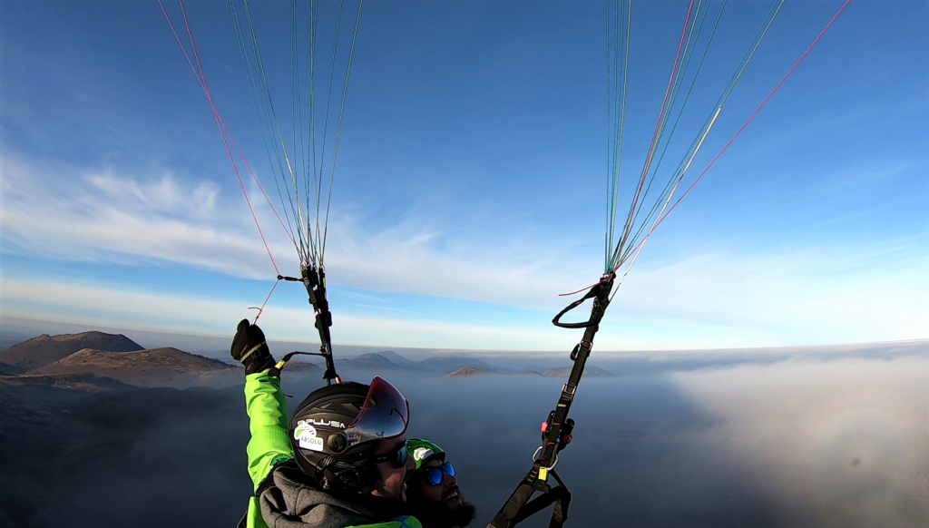 Photo vol en parapente Puy de Dôme