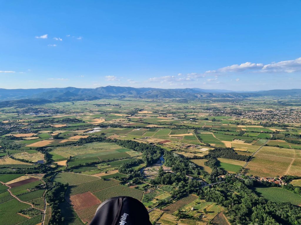 Record de distance en parapente Auvergne