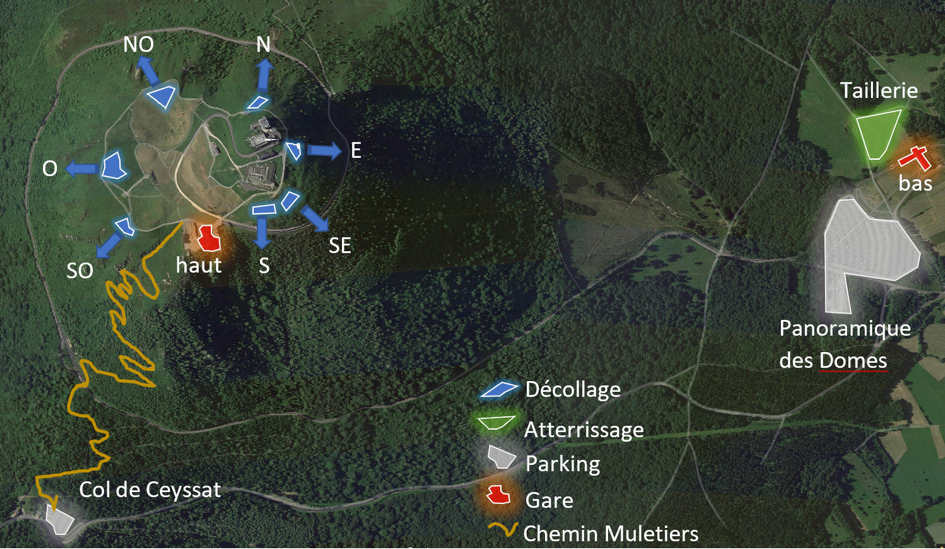 Parapente Puy de Dome site