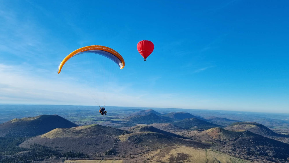 parapente volcan auvergne