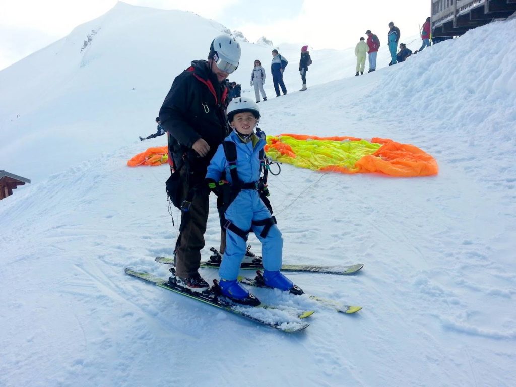 Tandem biplace Ski au Mont Dore